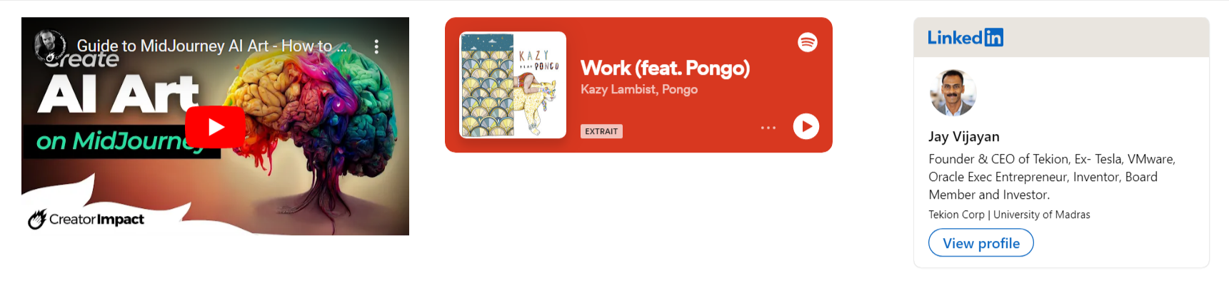 Embedding content in your spot home page