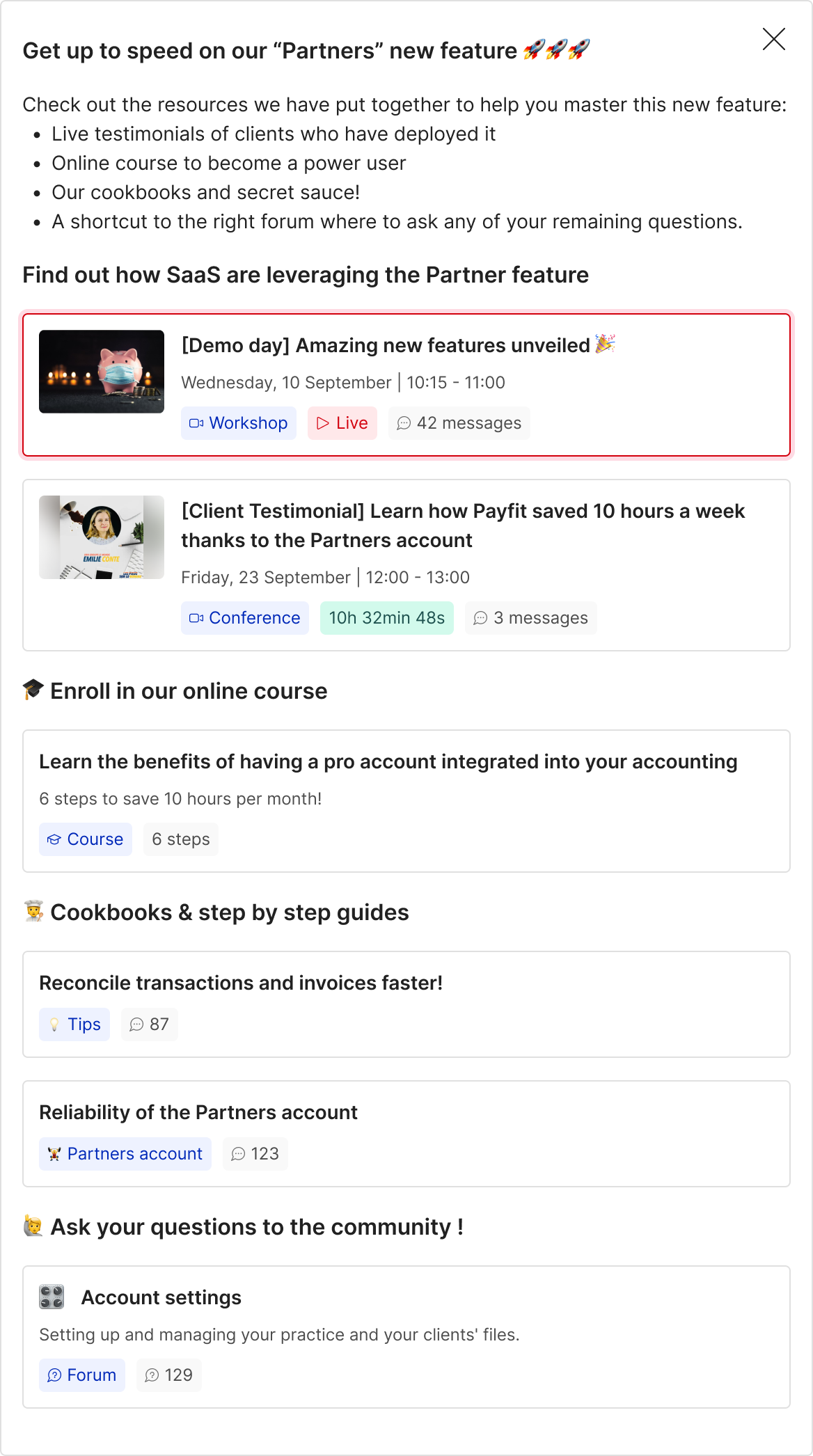 modal widget example